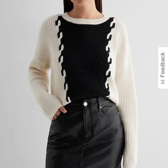 Express Color Block Sweater - Picture 3 of 5